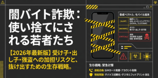 闇バイト詐欺とは?受け子・出し子・強盗への加担リスクと断る方法【2026年版】