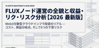 FLUXノード運営で収益を得る方法と下落リスク【2026年最新】